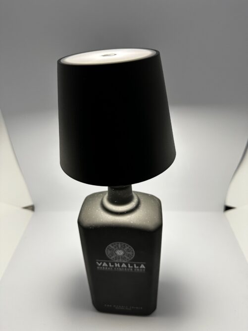 Wiederaufladbare LED-Flaschenlampe schwarz – Bild 3