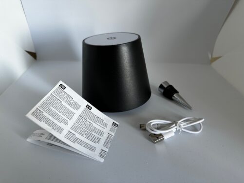 Wiederaufladbare LED-Flaschenlampe schwarz – Bild 6