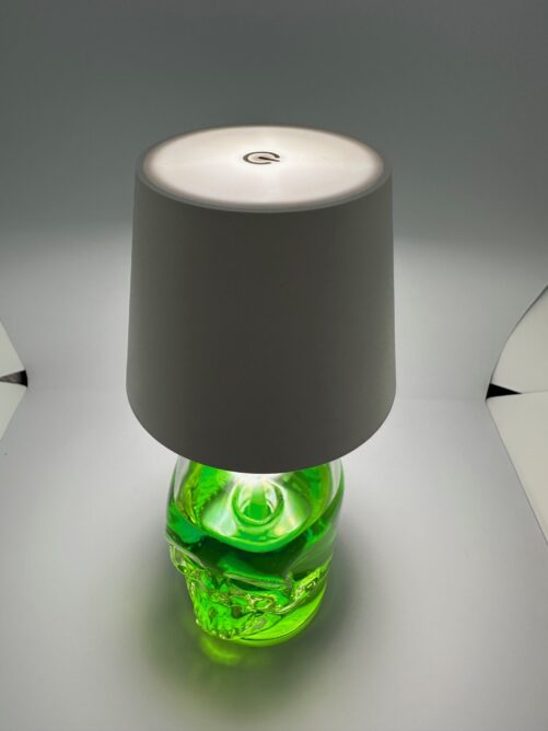 Wiederaufladbare LED-Flaschenlampe weiss – Bild 3