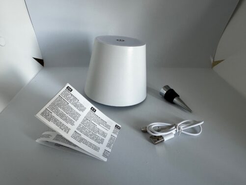 Wiederaufladbare LED-Flaschenlampe weiss – Bild 6
