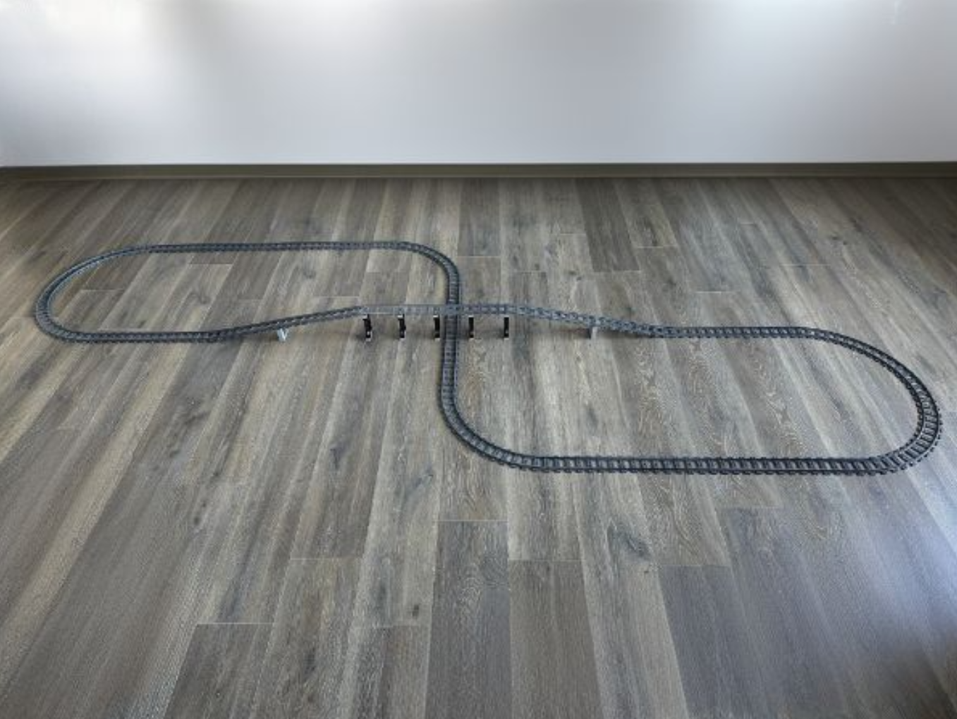 Streckenset / Bahnstrecke L „Eiger“ für Klemmbaustein-Eisenbahn / Zug