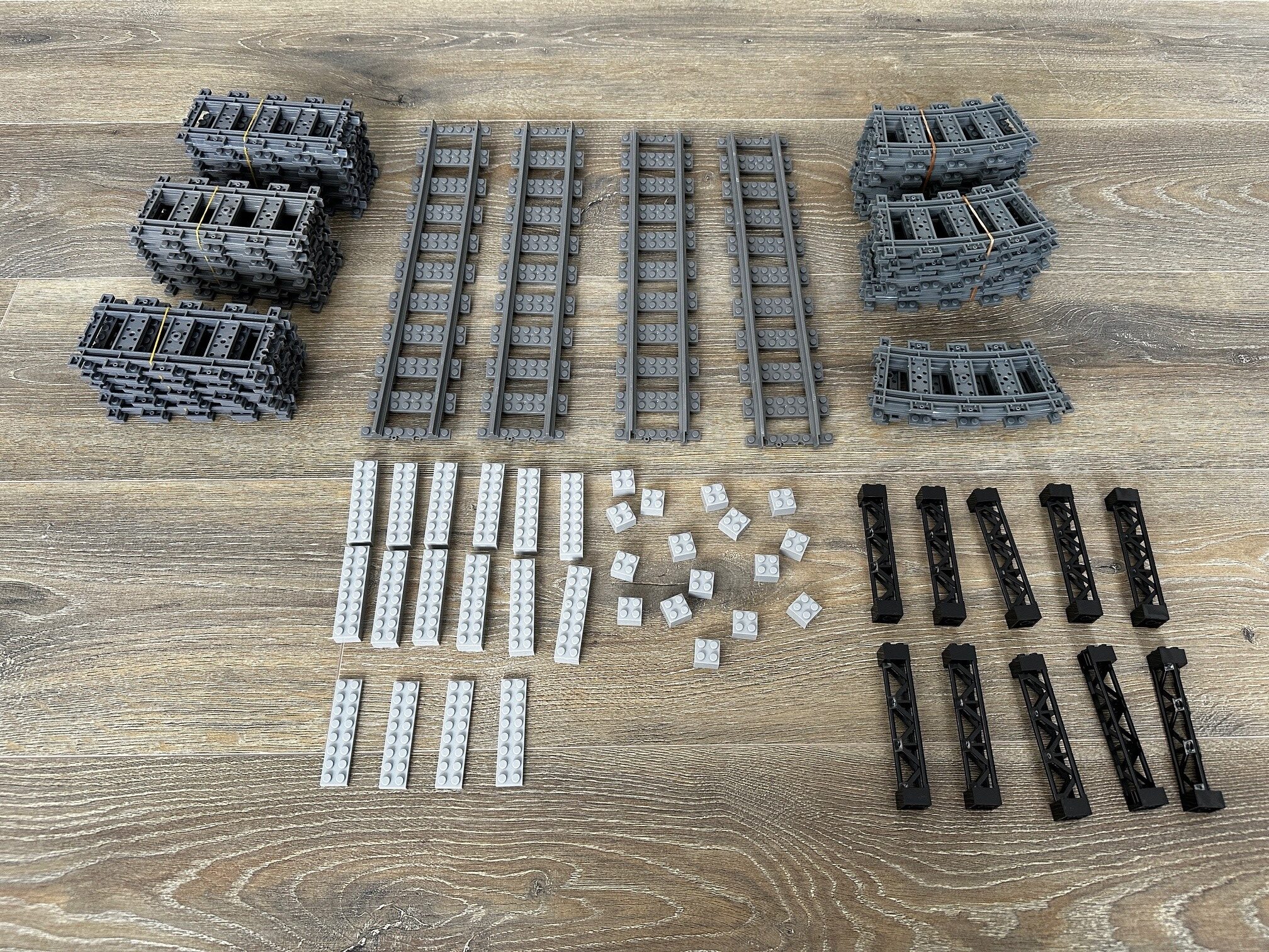 Streckenset / Bahnstrecke L „Eiger“ für Klemmbaustein-Eisenbahn / Zug – Bild 2