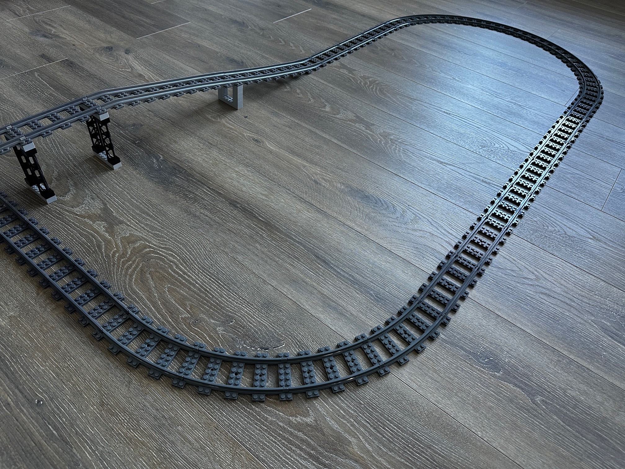 Streckenset / Bahnstrecke L „Eiger“ für Klemmbaustein-Eisenbahn / Zug – Bild 5